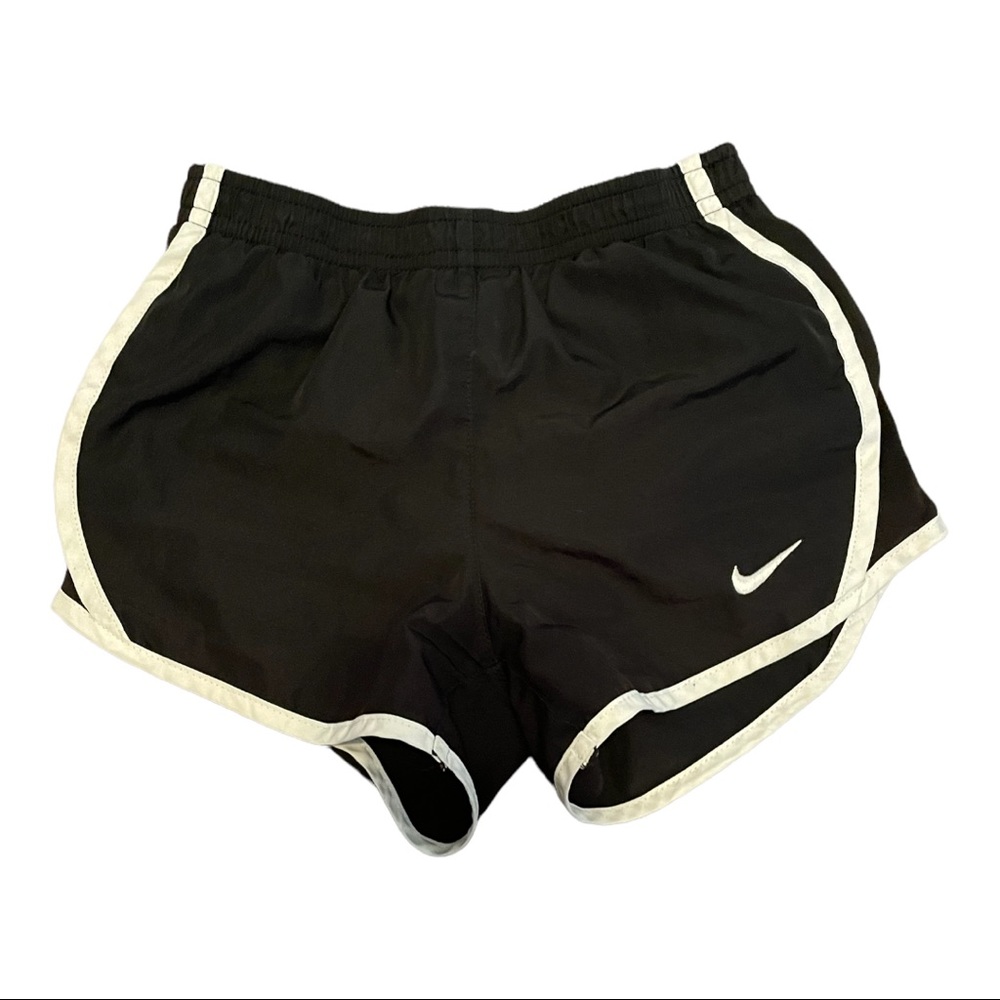 Youth medium, black/white Nike dri-fit active shorts. - Picture 1 of 2